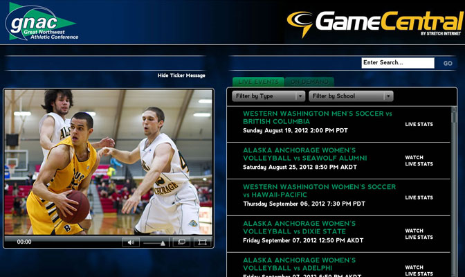 Video and live stats are now available through Stretch Internet.